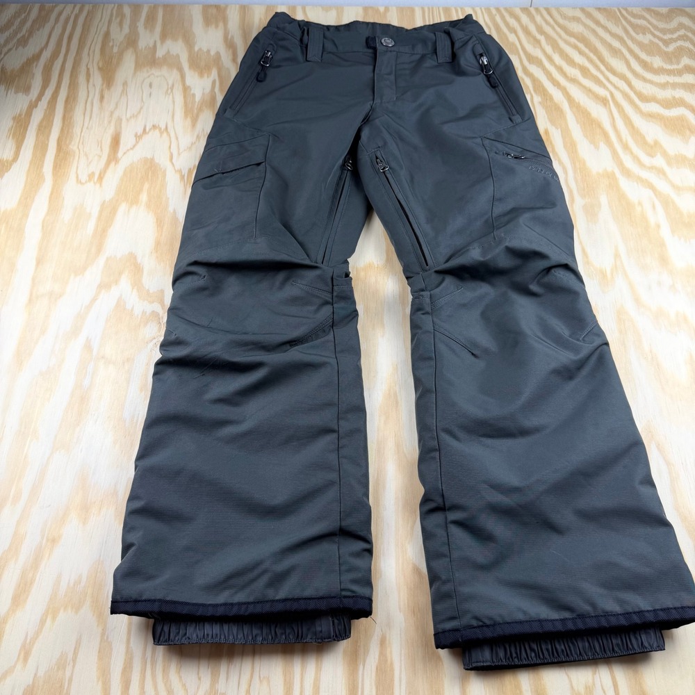 Boulder Gear Kids Medium Gray Insulated Snow Pants Cargo Ski Snowboard Technical